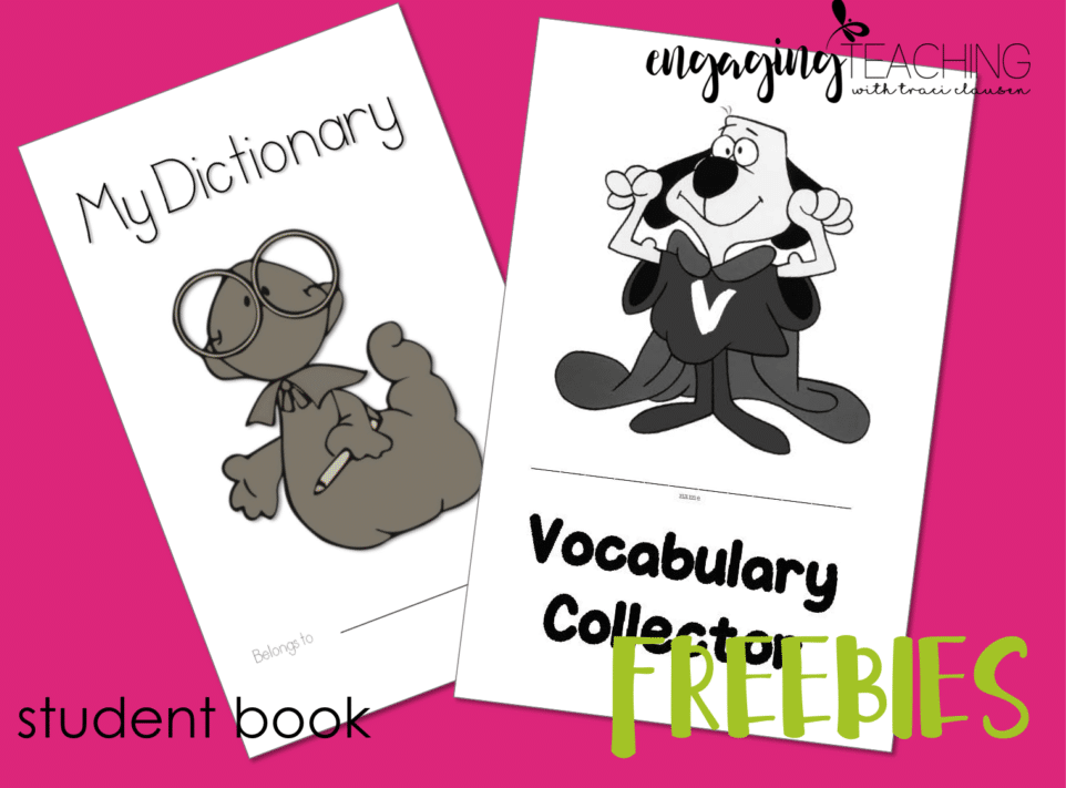 Dictionary and vocab freebie