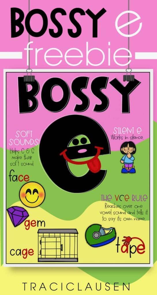 Bossy E And Silent E Free Phonic Instruction Materials