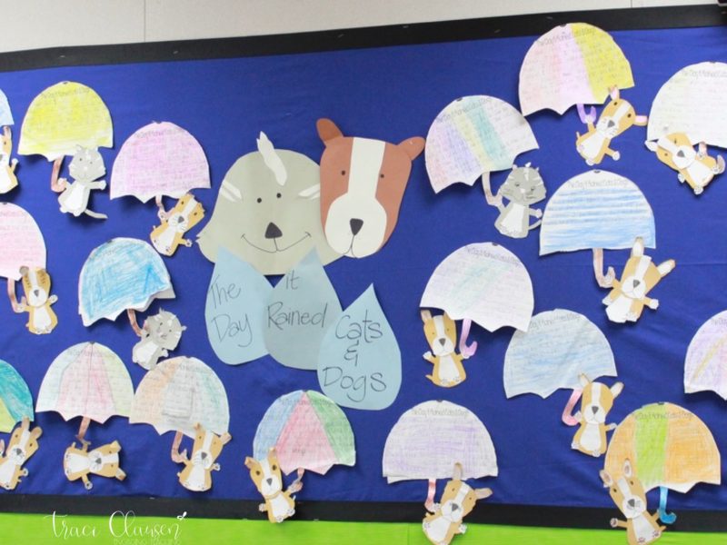 Spring Writing Lesson – Raining Cats and Dogs!