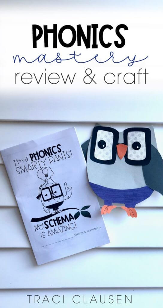Owl craft and phonics mastery book