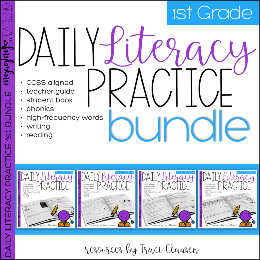 Daily Literacy Practice product cover