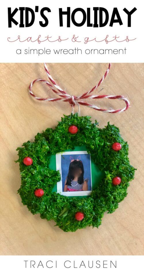holiday wreath craft