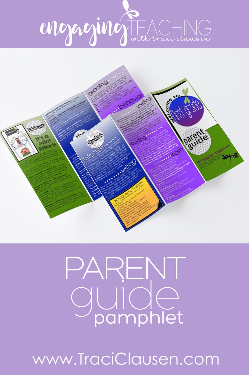 Back To School Parent Guide • Keeping Parents Informed - Editable FREEBIE