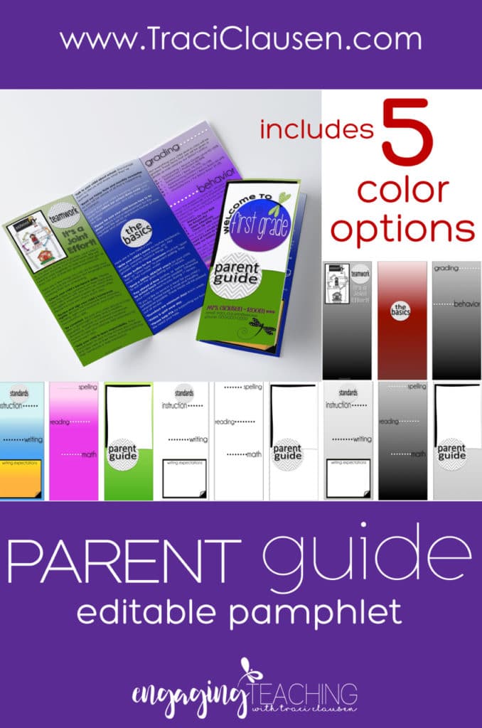 Parent Guide Color Options