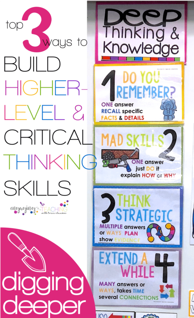 3 Ways to Build Higher Level Thinking