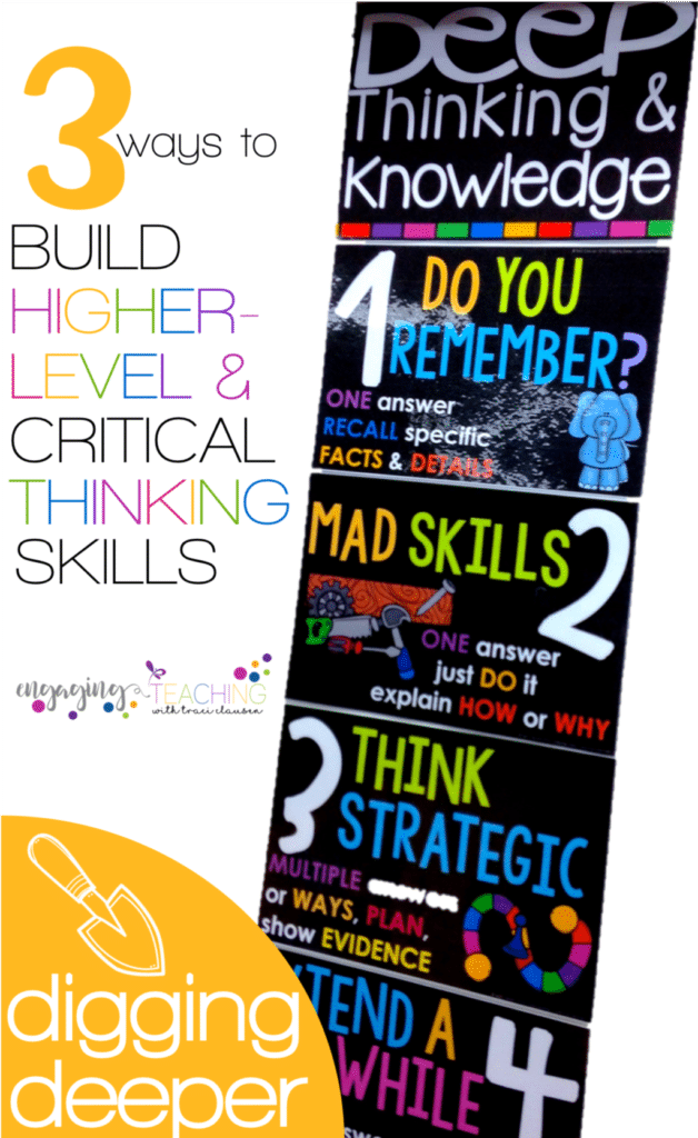 3 Ways to Build Higher Level Thinking