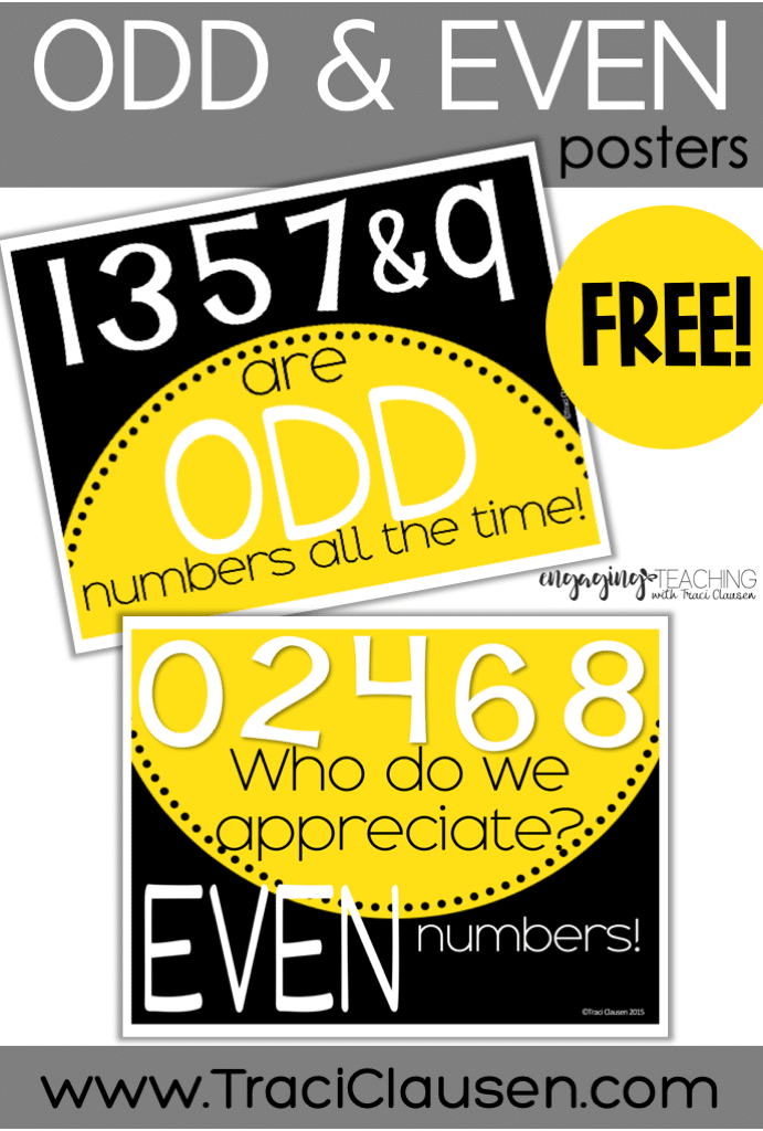 Even and Odd Numbers {FREEBIE}