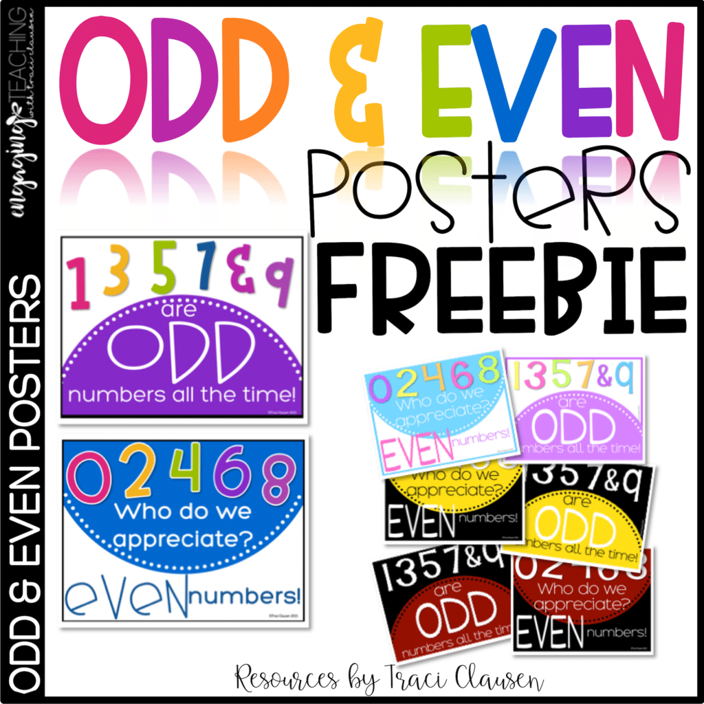 Free Odd and Even Posters