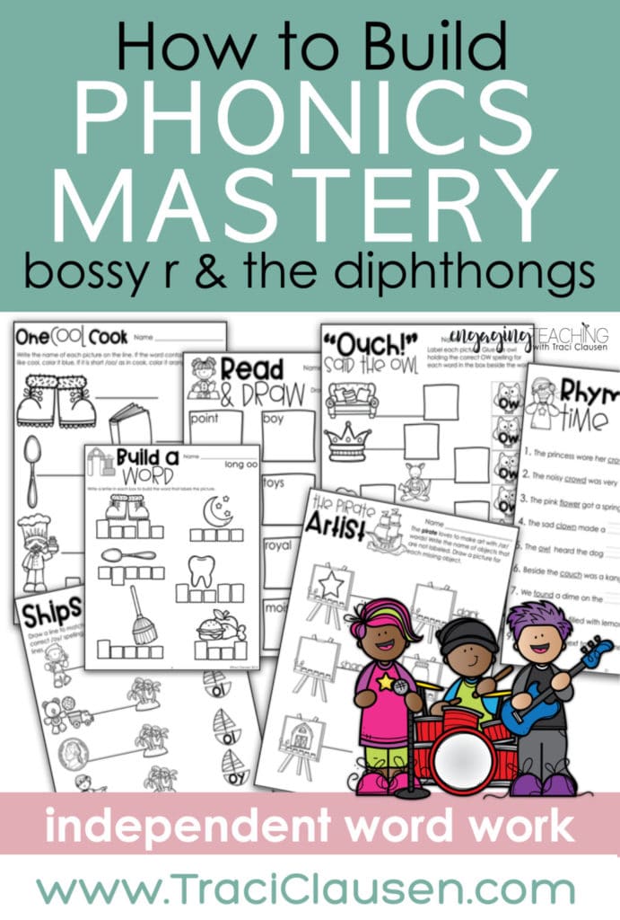 bossy r and the diphthongs activities