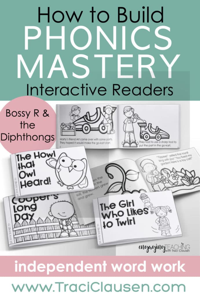 Bossy 4 and diphthongs interactive readers
