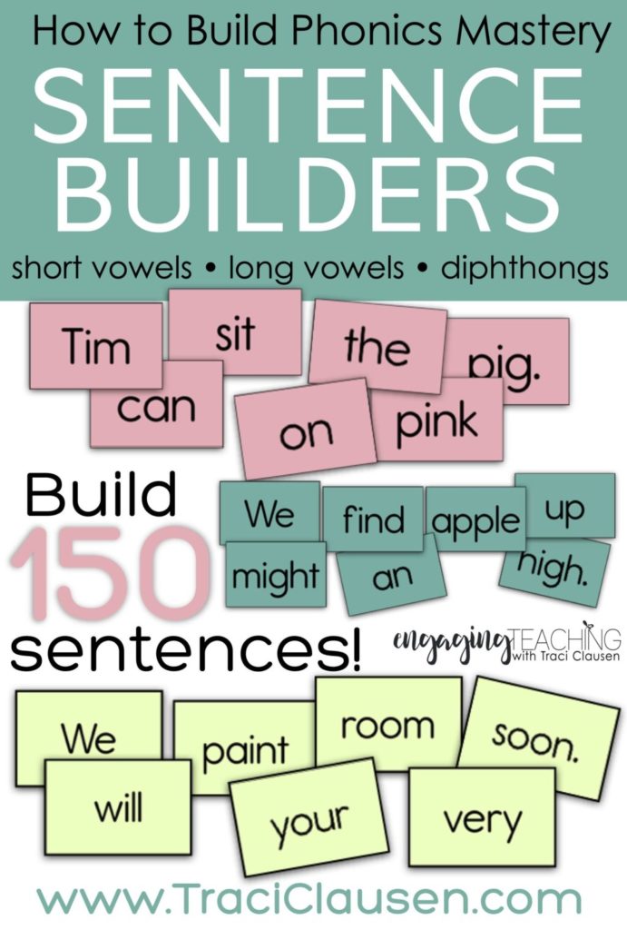 phonics sentence cards