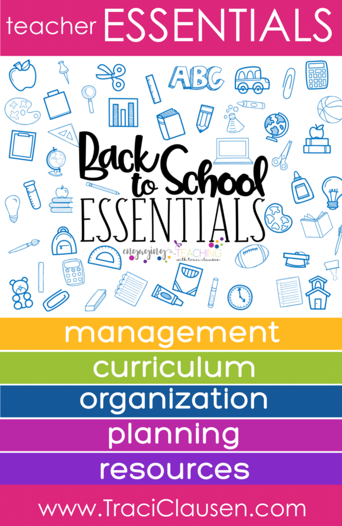 Classroom Teacher Essentials  Back to School Essentials Bundle Digital &  Print