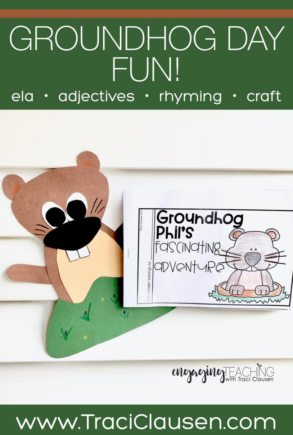 groundhog phil craft and booklet