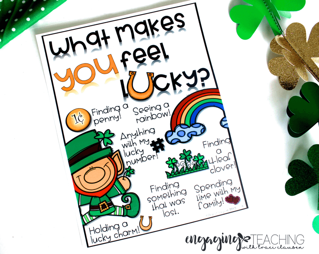 Feelin' Lucky Anchor Chart - March Resource Round Up - Traci Clausen
