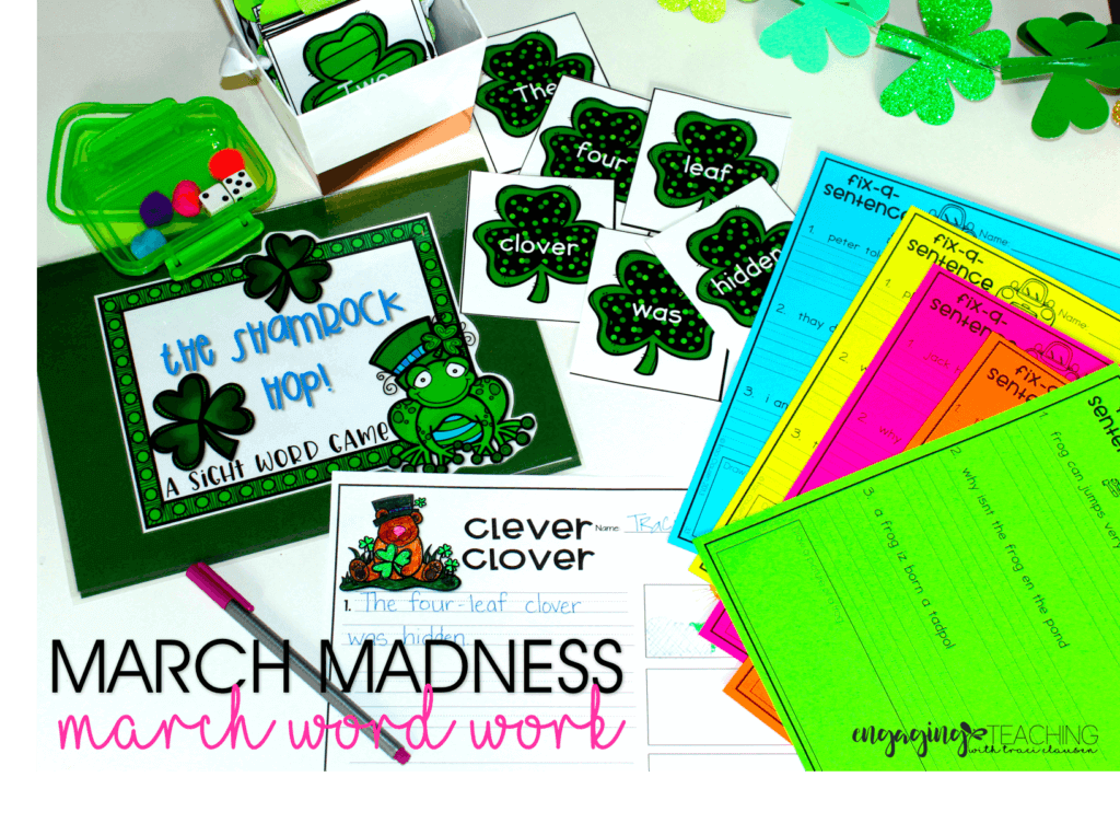 March Madness Word Work - March Resource Round Up - Traci Clausen