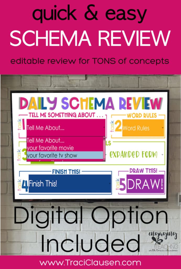 Daily Schema Review Digital