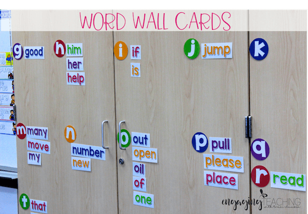 Word Wall Cards - Vanilla Sherbet Classroom Essentials