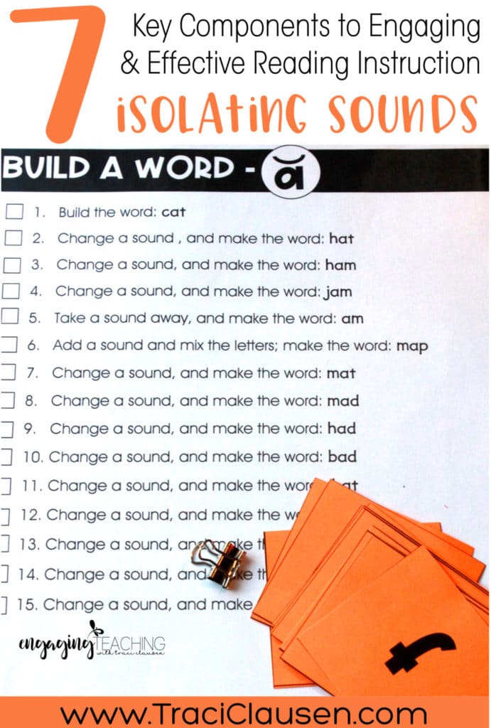 Build A Word Isolating Sounds Activity