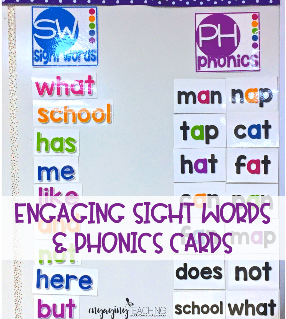 Sight Word and Phonics Cards