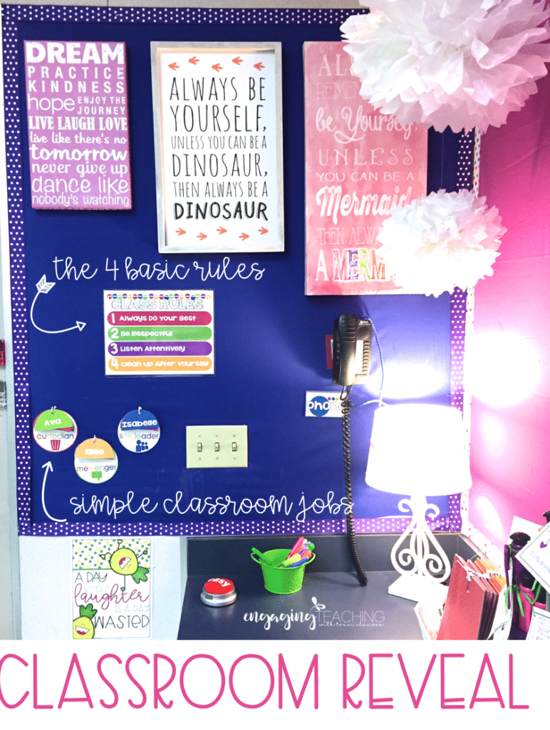 Classroom Reveal and Inspiration Classroom Style & FREEBIES!