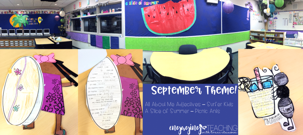 September Classroom Theme - All About Me, Summer Details. Engaging and Rich Social Studies and Science Content - TraciClausen.com