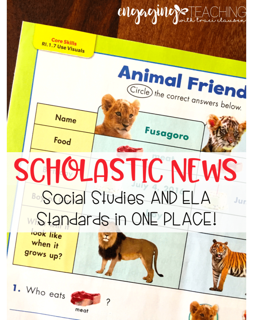 Combing ELA and Social Studies Standards with Scholastic News. Engaging and Rich Social Studies and Science Content - TraciClausen.com