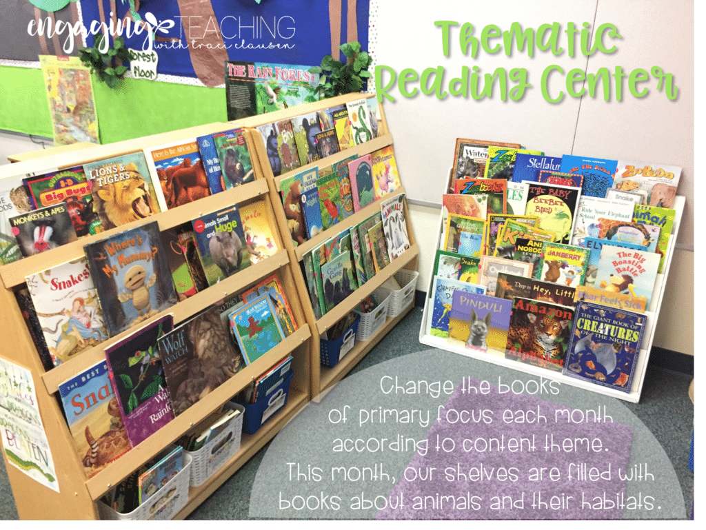 Thematic reading center. Engaging and Rich Social Studies and Science Content. TraciClausen.com