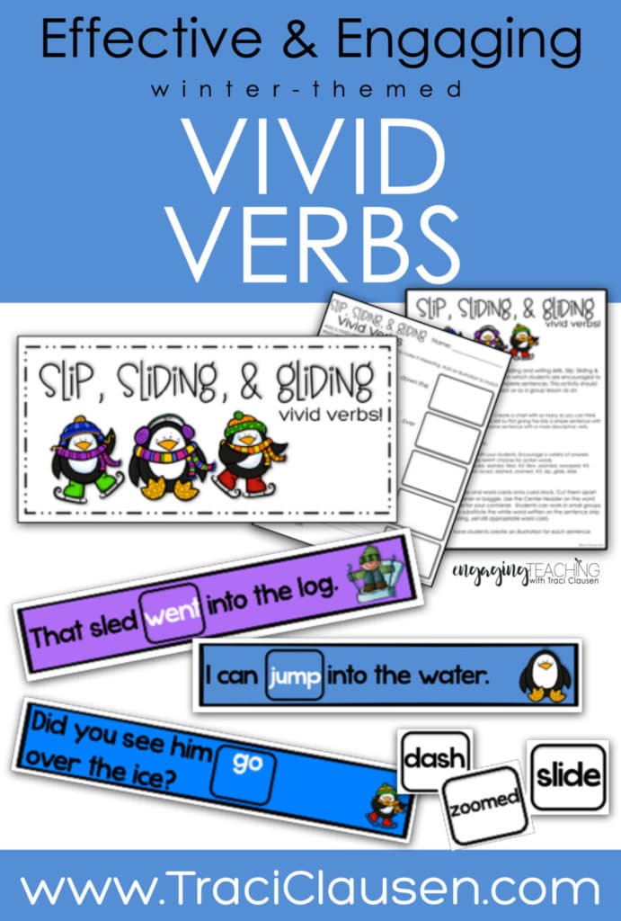 Vivid verbs games cards