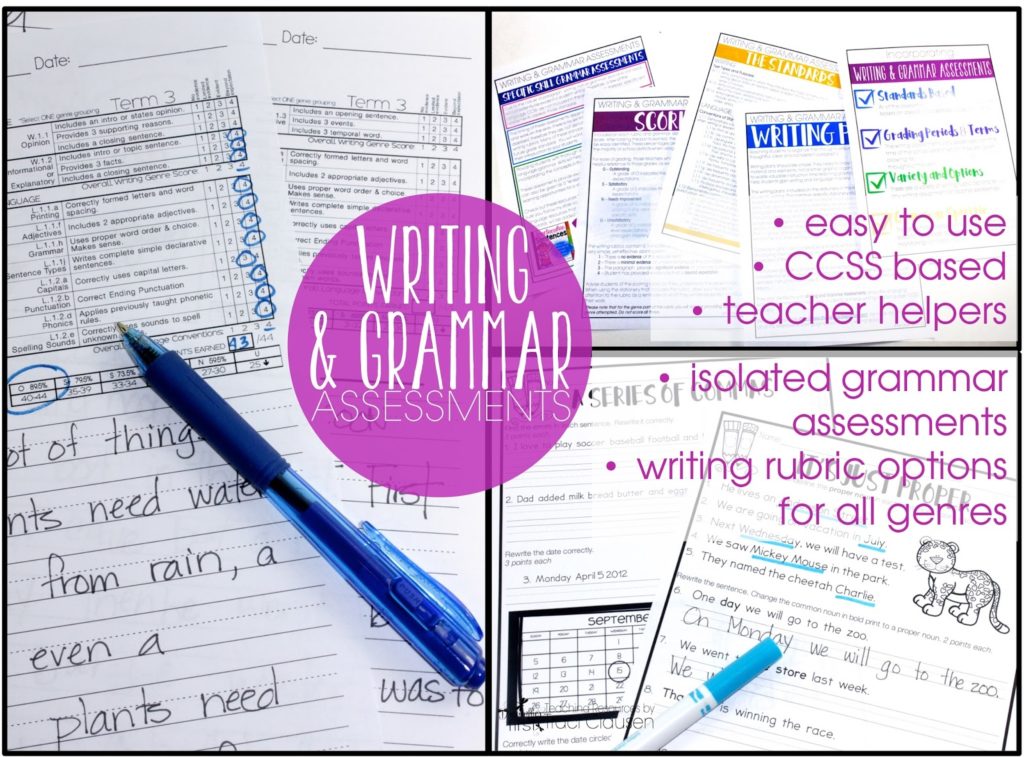 Writing Rubrics and Grammar Assessments