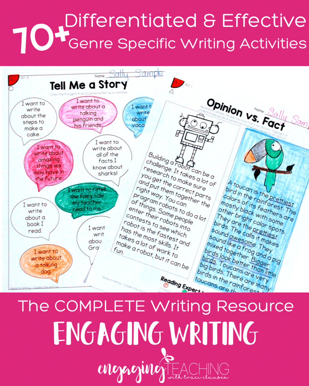 70+ Genre Specific Writing Activities