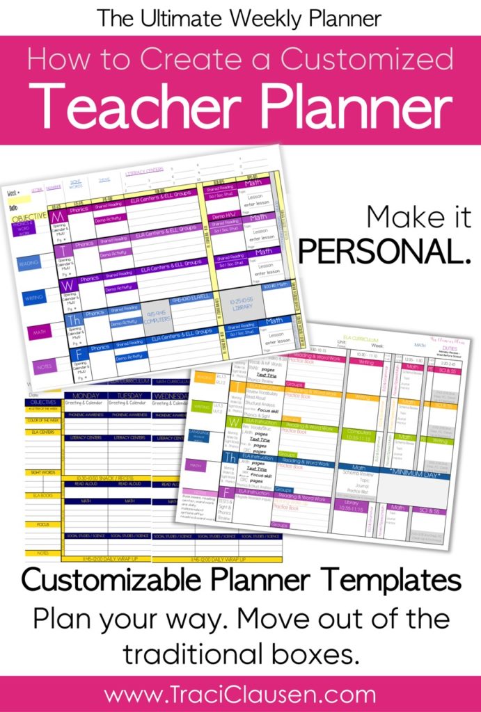 Multiple Subject Teacher Planner