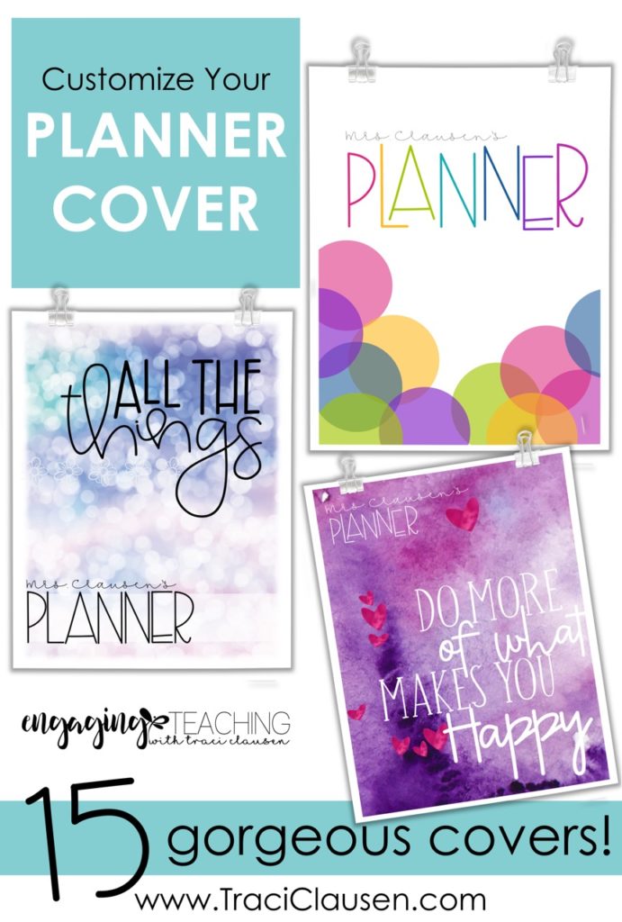 Custom Teacher Planner Covers