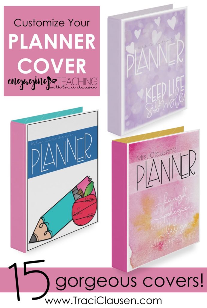 Custom Teacher Planner Covers