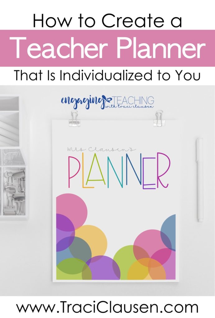 How to create a teacher planner