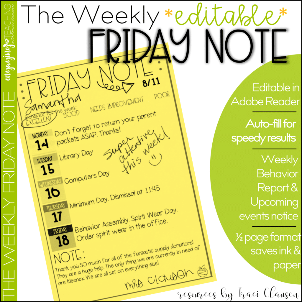 Friday Note Product Cover