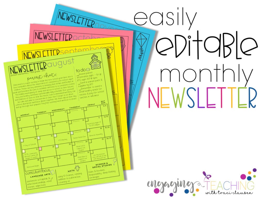 Editable Monthly Newsletter