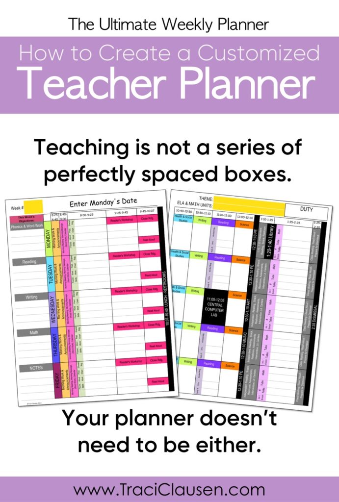 Personalized Teacher Planner