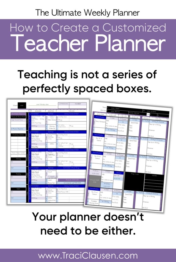 Personalized Teacher Planner