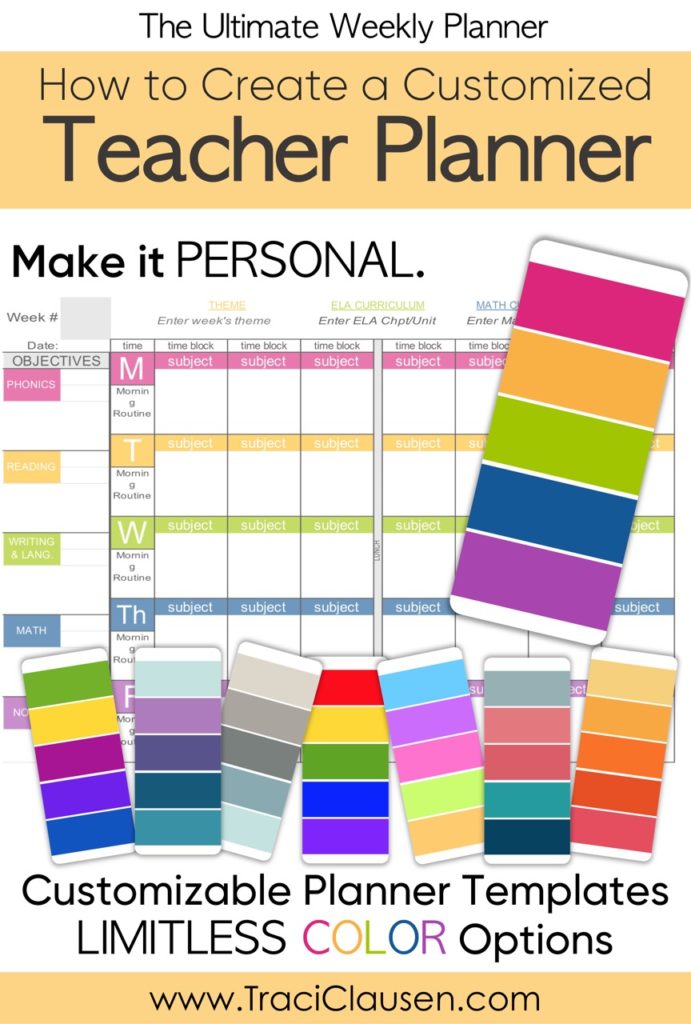 Teacher Planner Colors