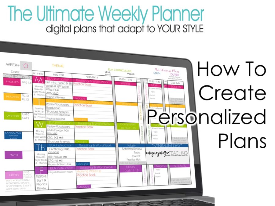 How to Customize Your Teacher Planner