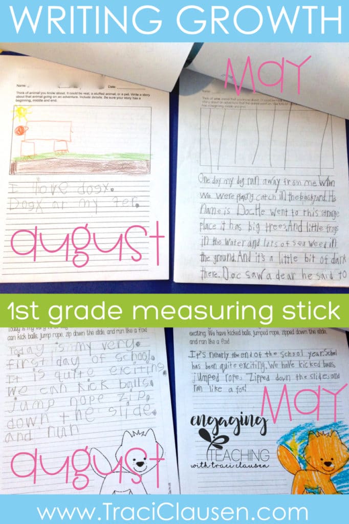 student writing samples from august and may